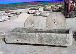 very old stone trough